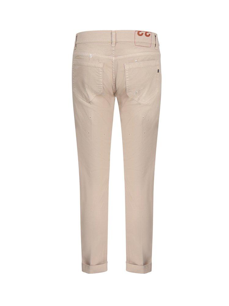 Dondup Button Detailed Straight Leg Jeans