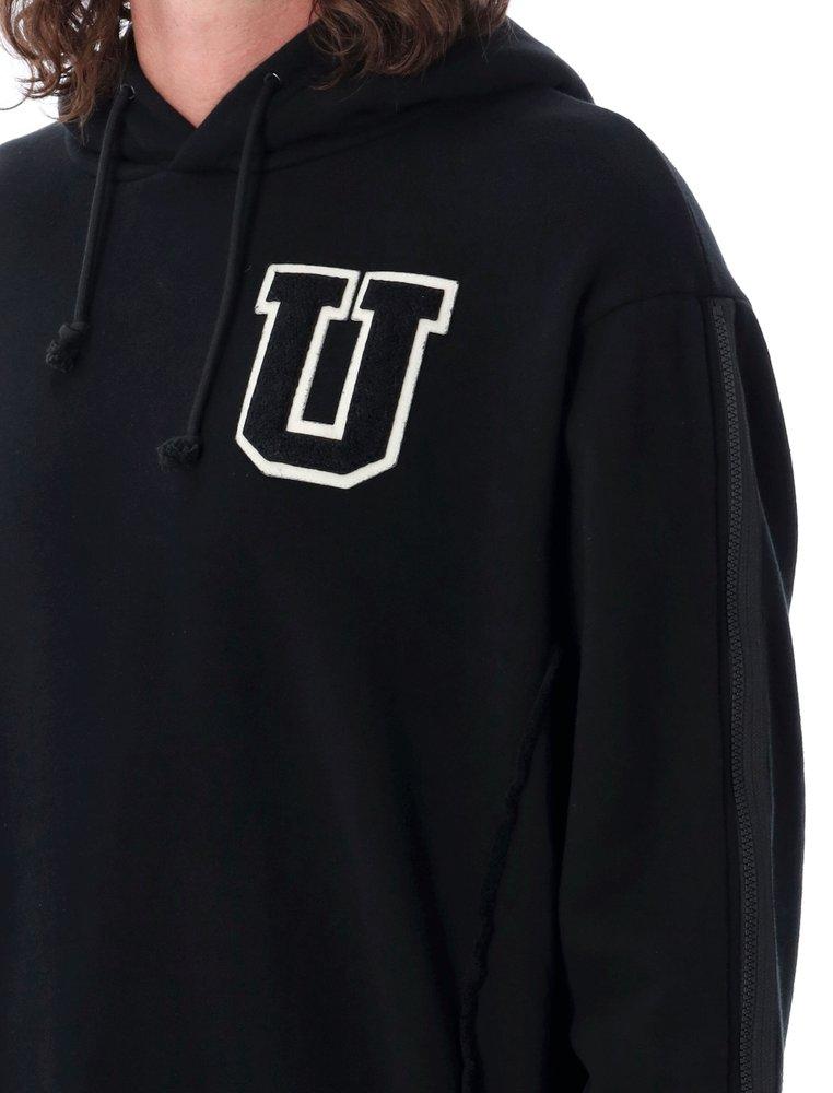 Undercover Logo-Patch Drawstring Hoodie