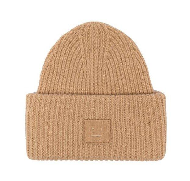 Acne Studios Logo Patch Knitted Beanie