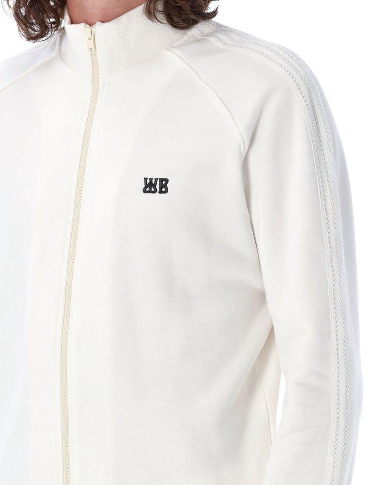 Wales Bonner Logo Embroidered Zip-Up Sweatshirt