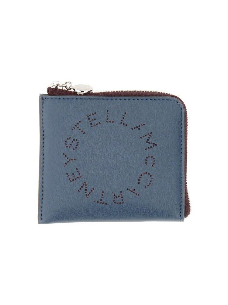 Stella McCartney Perforated Logo Zipped Wallet