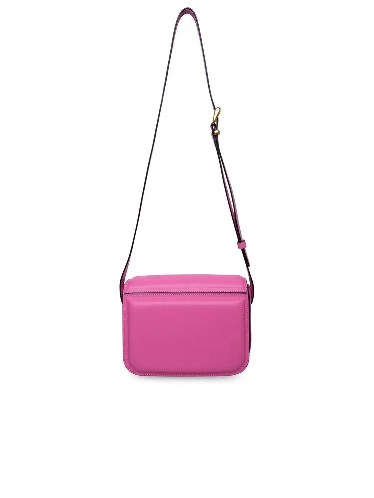 Wandler Medium 'Oscar Trunk' Bag In Pink Calf Leather