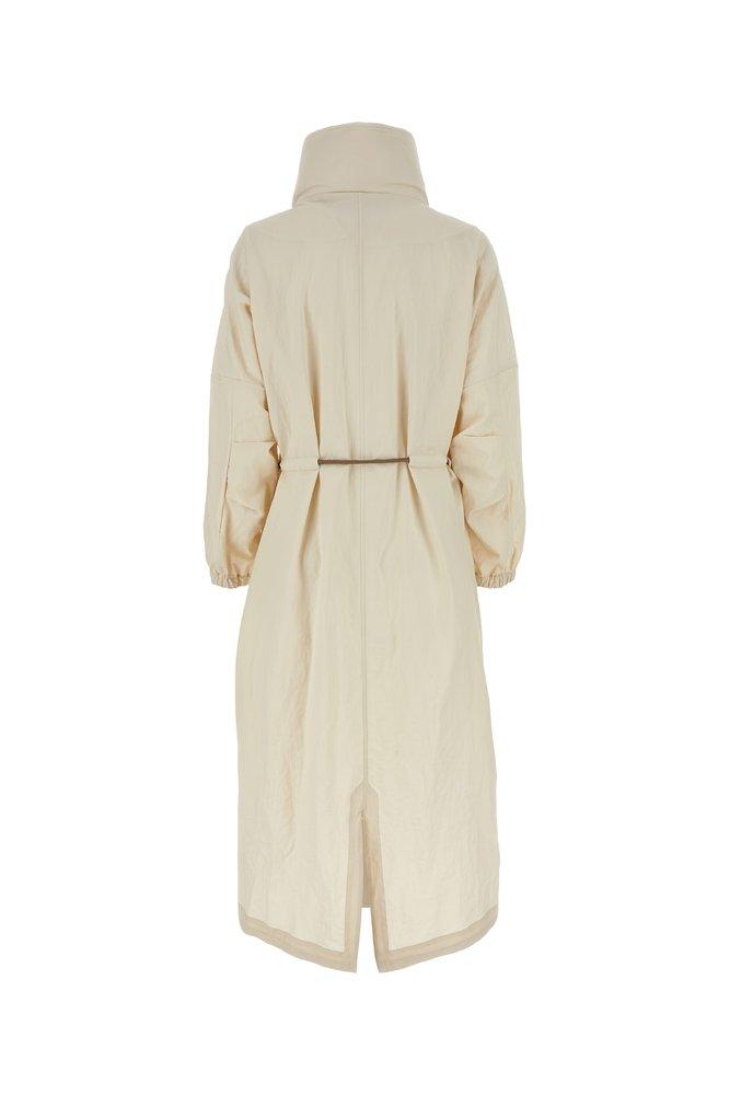 Moorer Malyn Drawstring Waist Maxi Coat