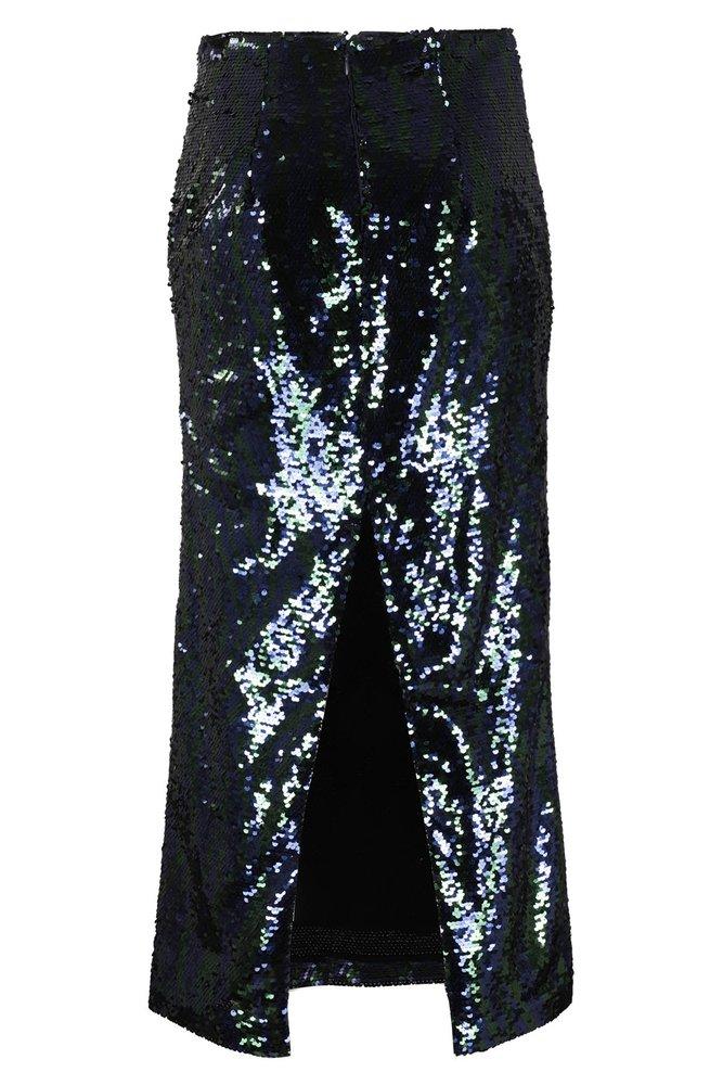 Chiara Ferragni Sequin-Embellished High-Waist Midi Skirt