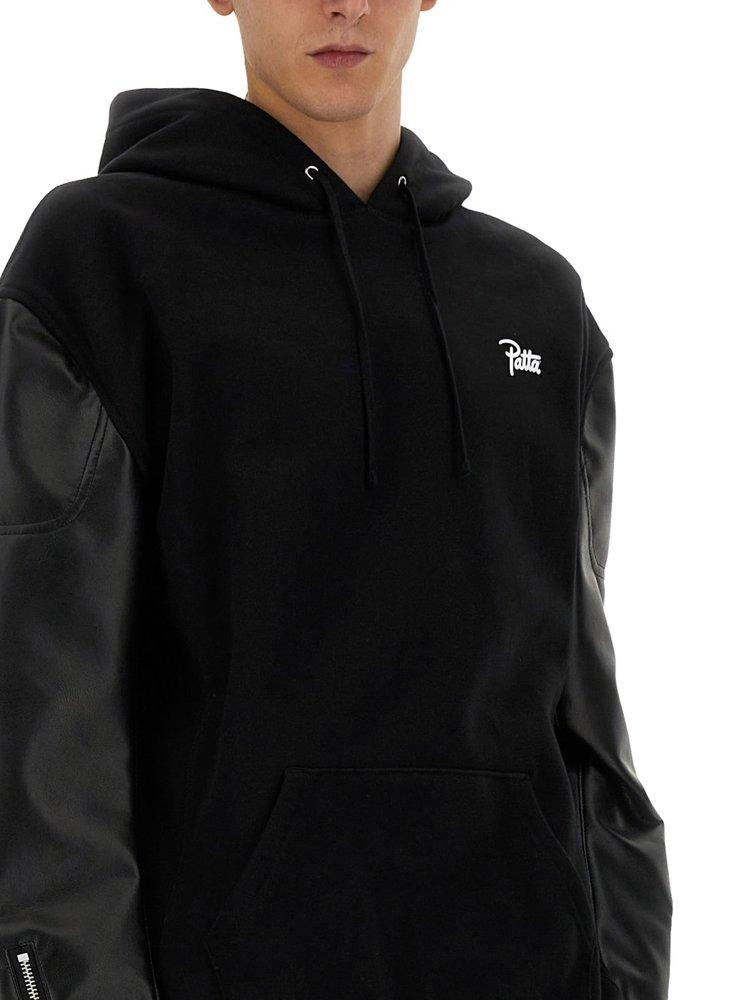 Junya Watanabe X Patta Logo Printed Drawstring Hoodie