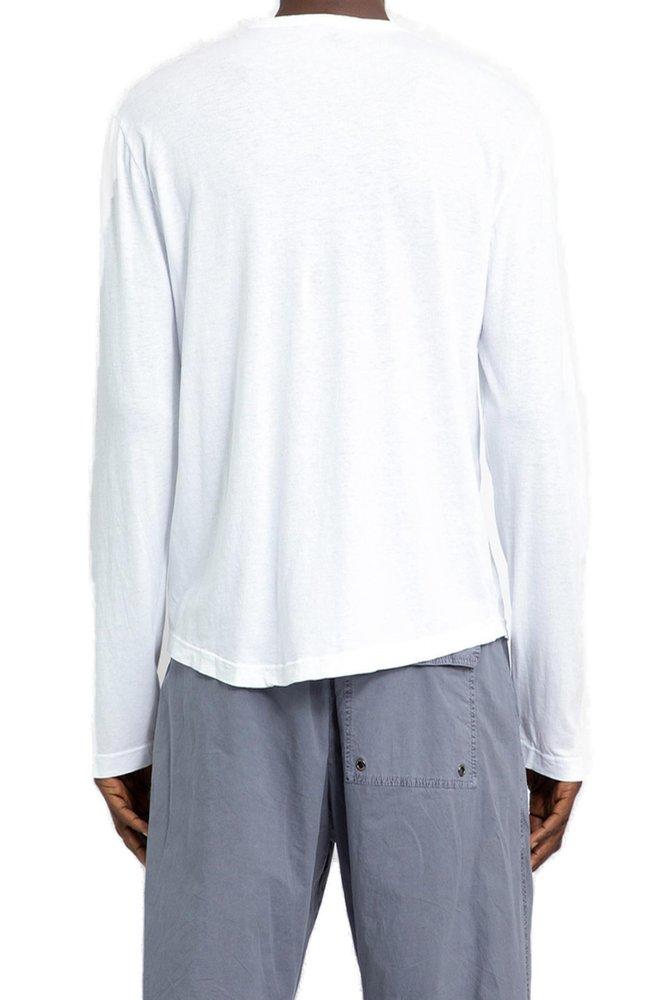 James Perse Shirttail Hem Crewneck T-Shirt