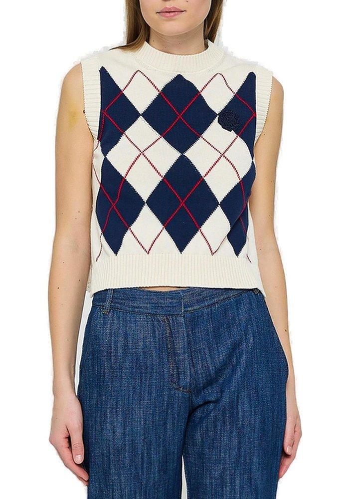 Ermanno Scervino Diamond Patterned Knit Vest