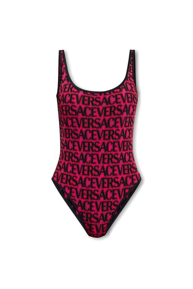 Versace Logo-Printed One-Piece Reversible Swimsuit