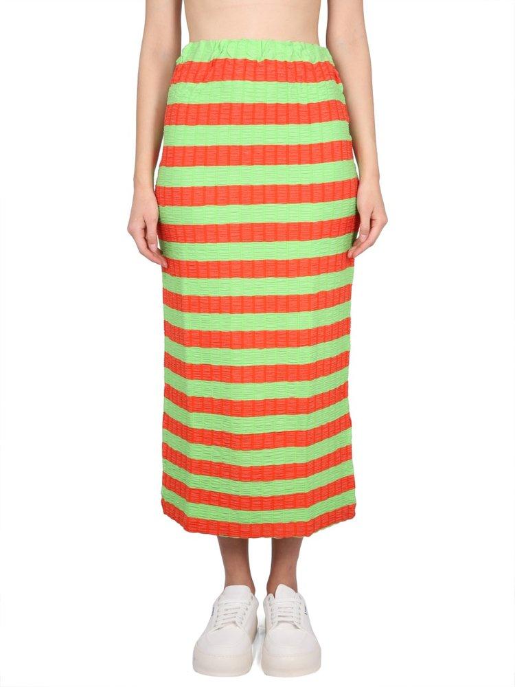 Sunnei Striped Long Skirt