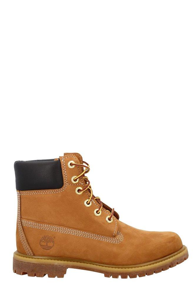 Timberland Logo Detailed Lace-Up Boots