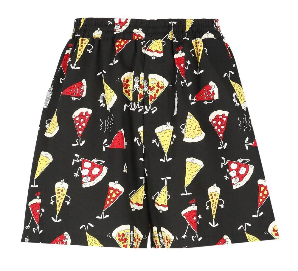 Junya Watanabe MAN Graphic-Printed Elasticated Waistband Shorts