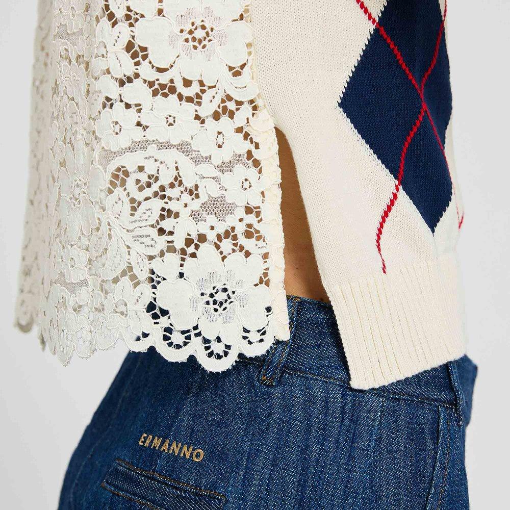 Ermanno Scervino Diamond Patterned Knit Vest