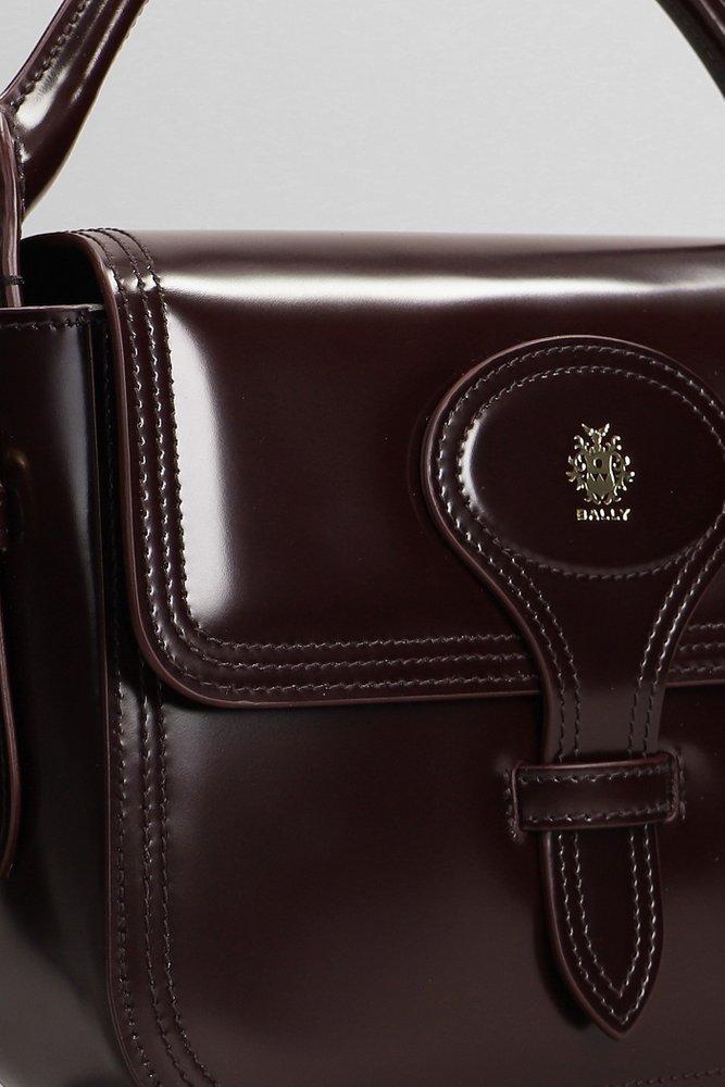 Bally Logo Printed Top Handle Bag