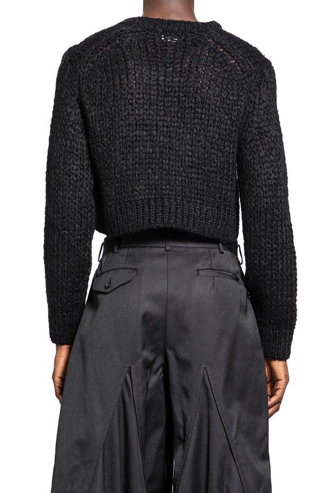 Comme des Garçons Homme Plus Cropped Crochet Knitted Jumper