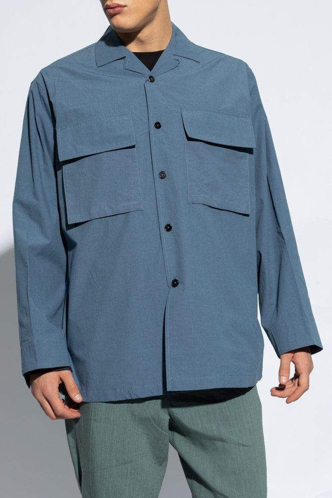 Jil Sander Flap Pocket Long-Sleeved Shirt