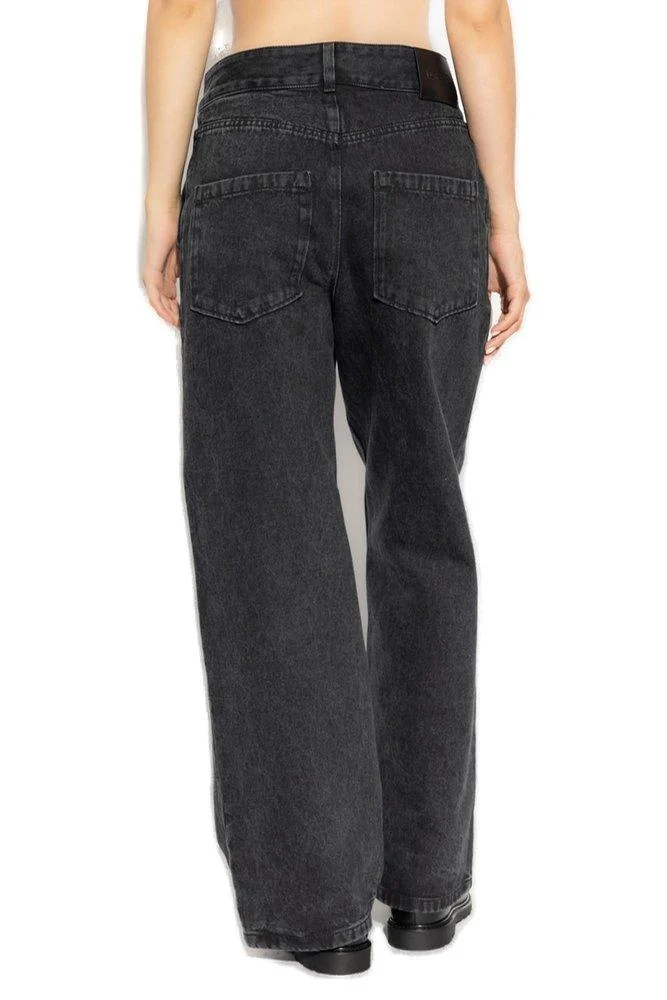 Loewe Logo Printed Straight-Leg Jeans