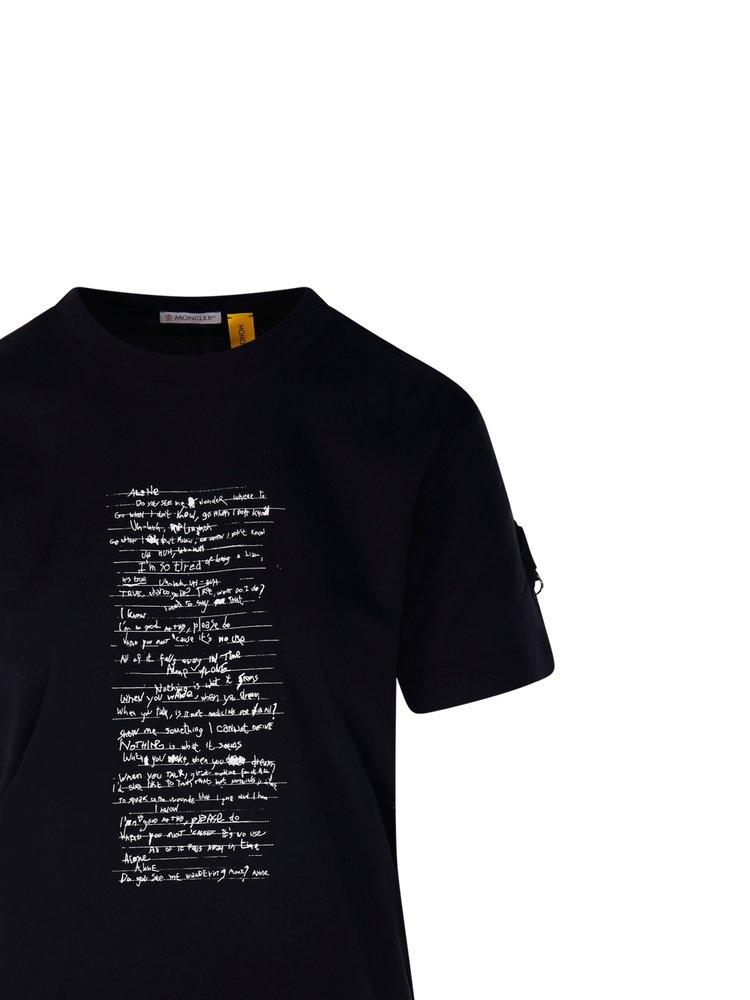 Moncler X Willow Smith Lyrics Printed T-Shirt