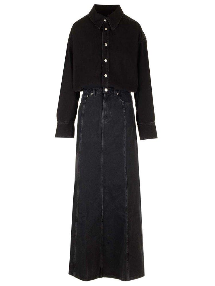 Haikure Jos Long Sleeved Denim Maxi Dress