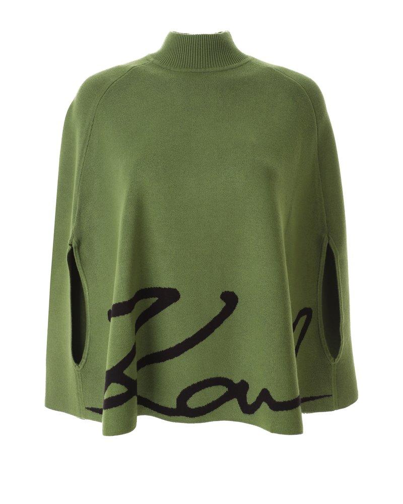 Karl Lagerfeld Karl Signature Knitted Cape