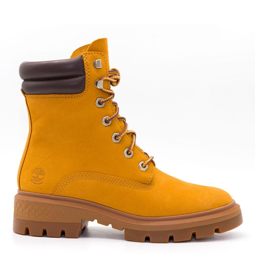 Timberland Logo Embossed Lace-Up Boots