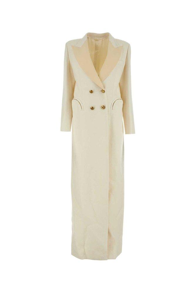 Blazé Milano Double-Breasted Buttoned Maxi Coat