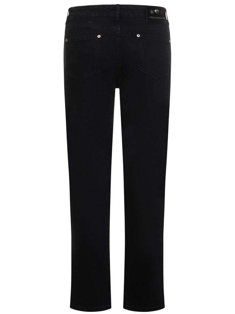 Chiara Ferragni Straight-Leg Mid-Rise Trousers