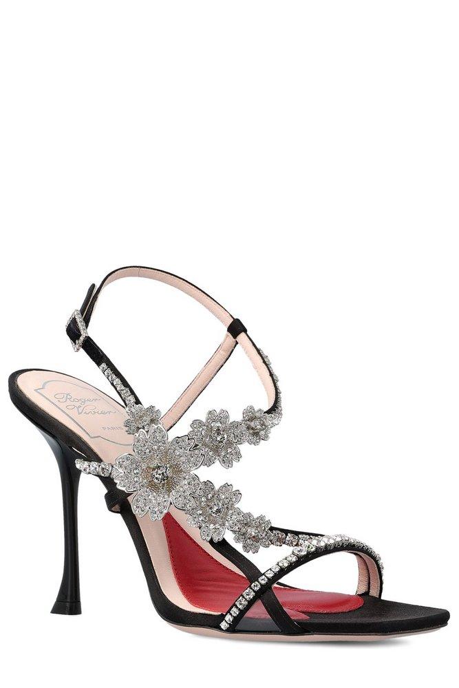 Roger Vivier Bouquet Flower Heeled Sandals