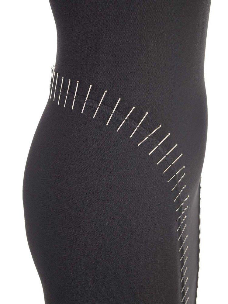 Alaïa Squaredneck Cut-Out Detail Mini Dress