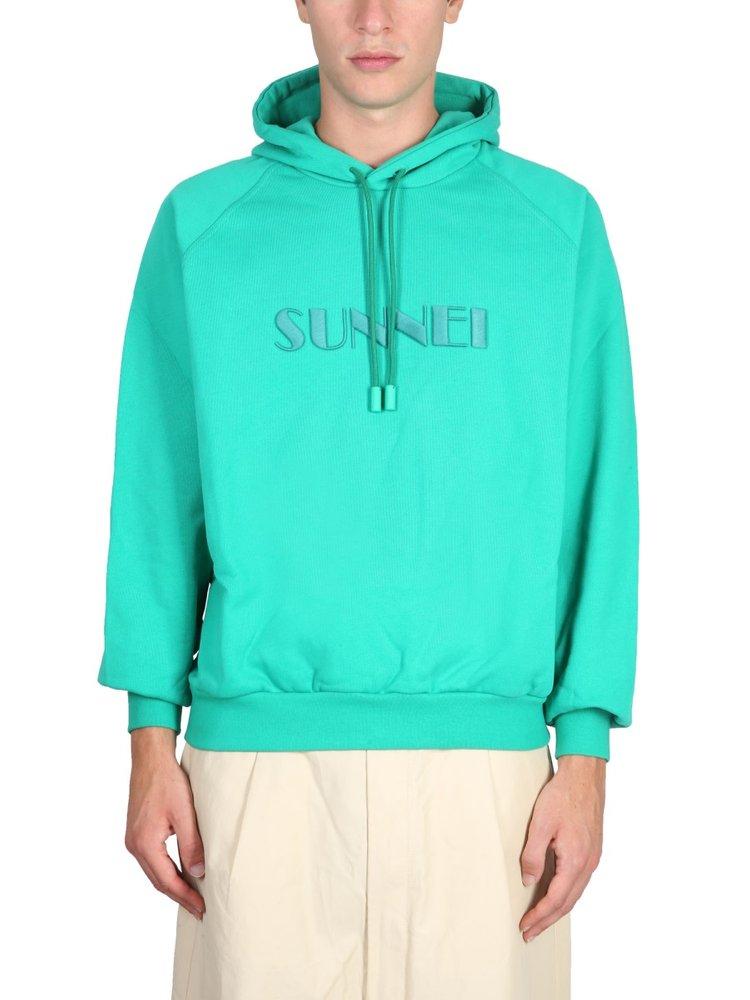 Sunnei Logo-Embroidered Hoodie