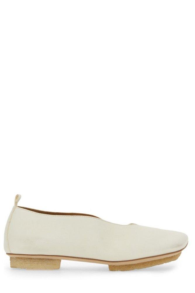 Uma Wang Asymmetric Toe Slip-On Ballerinas