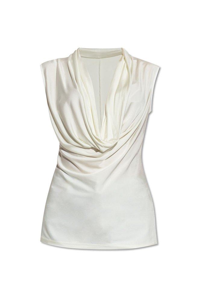 Helmut Lang Top with draped neckline