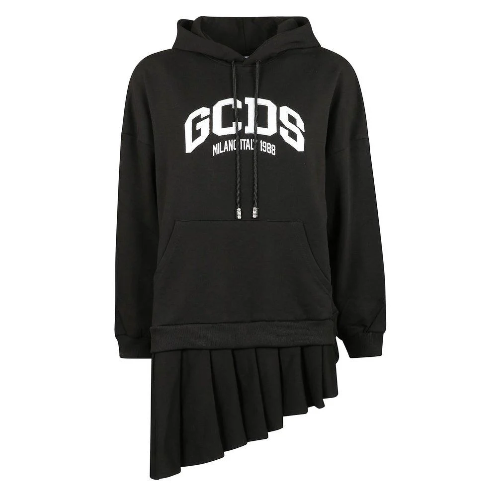 GCDS Logo Embroidered Jersey Mini Dress