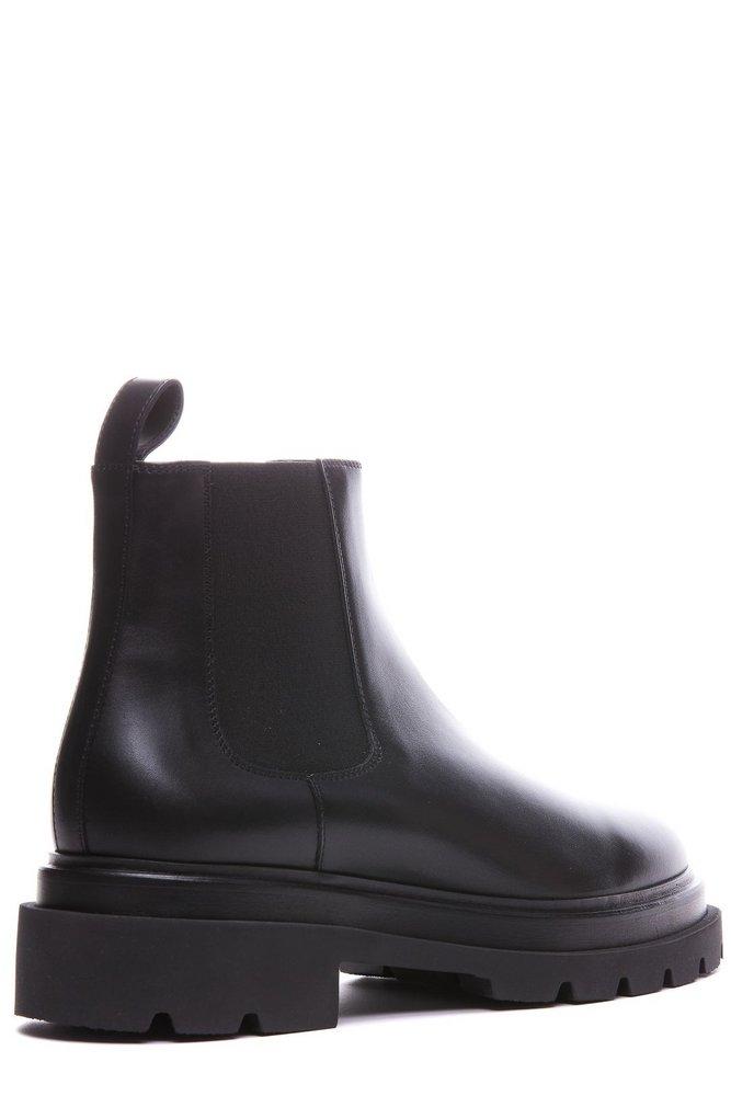 Santoni Round-Toe Slip-On Ankle Boots