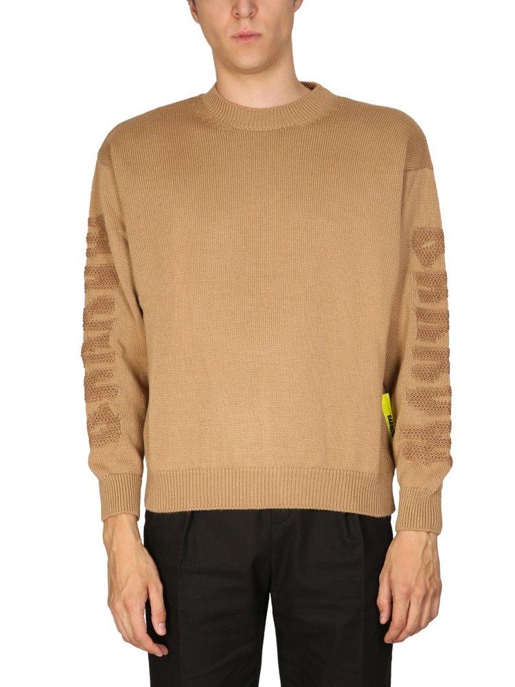 Barrow Logo Detailed Crewneck Knitted Jumper