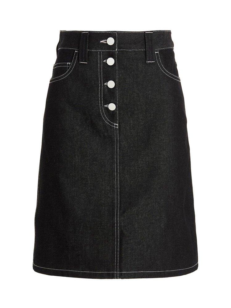 Sunnei Button Denim Skirt