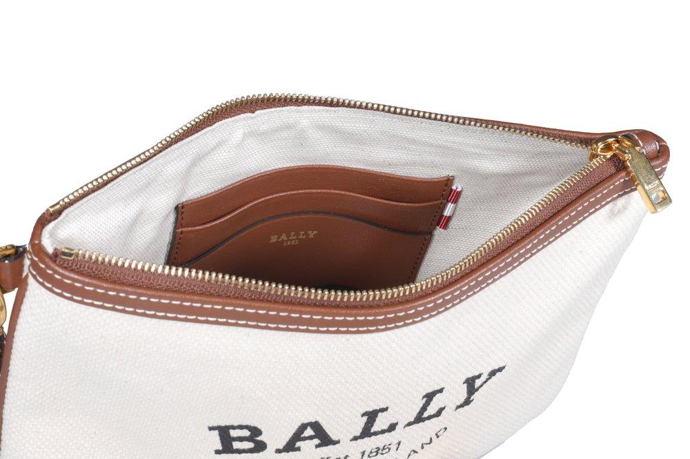 Bally Certhe Logo Printed Zipped Clutch Bag