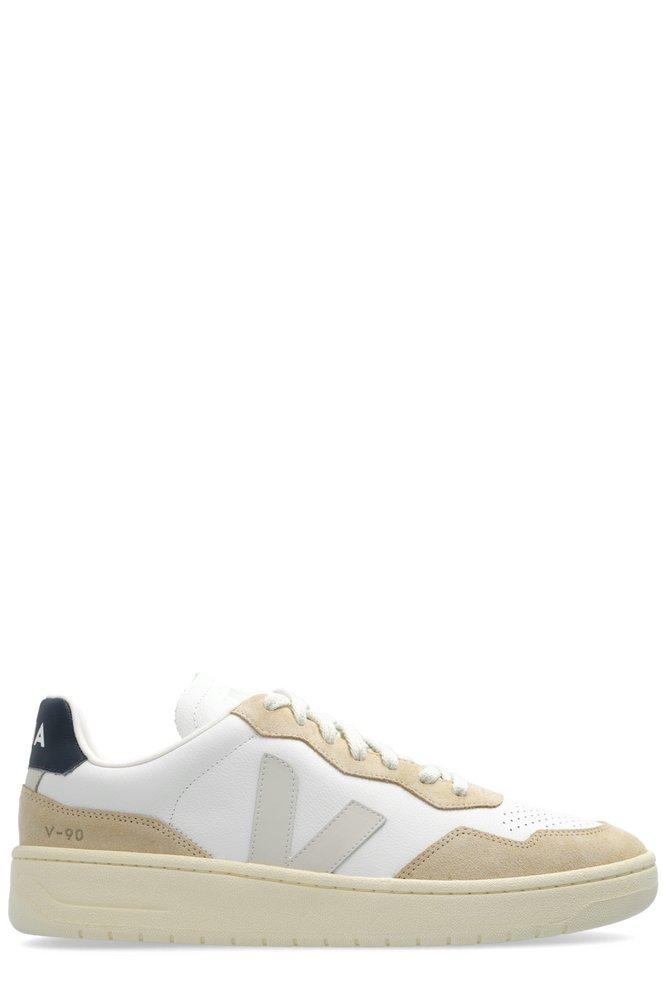 Veja V-90 Lace-Up Sneakers