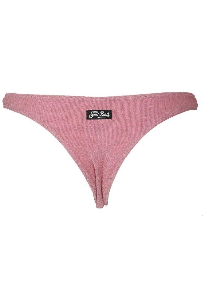 Mc2 Saint Barth Naomi Logo Patch Bikini Bottoms