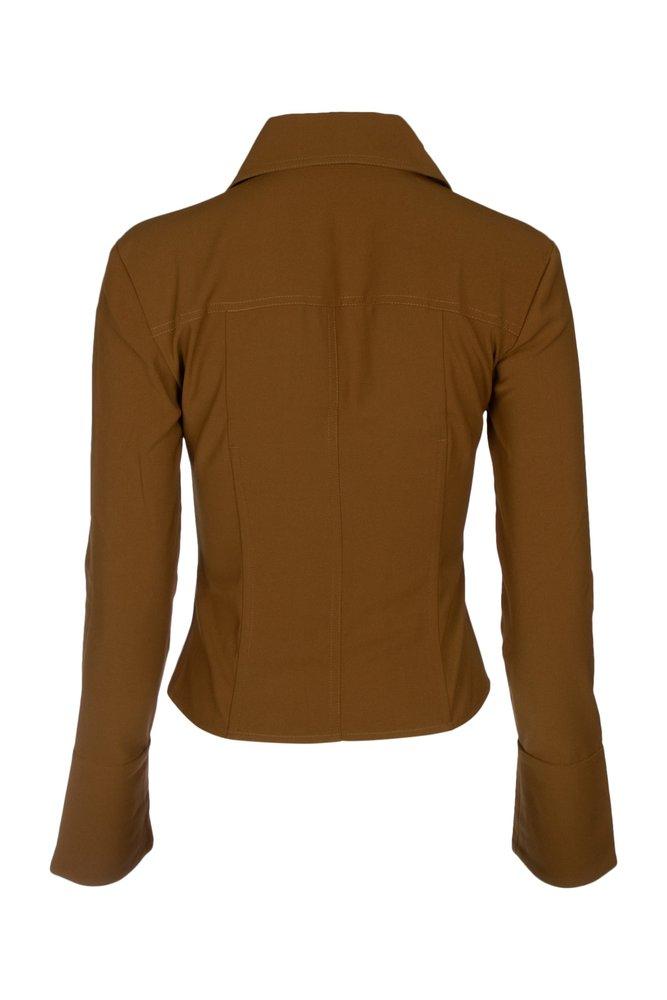 Yuzefi Long Sleeved V-Neck Top