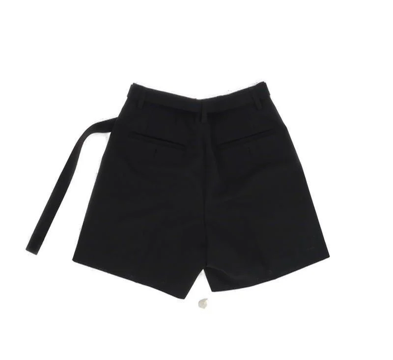 Sacai Logo-Engraved Belted Bermuda Shorts