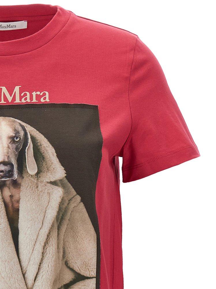 Max Mara Valido Photograph Printed Crewneck T-Shirt