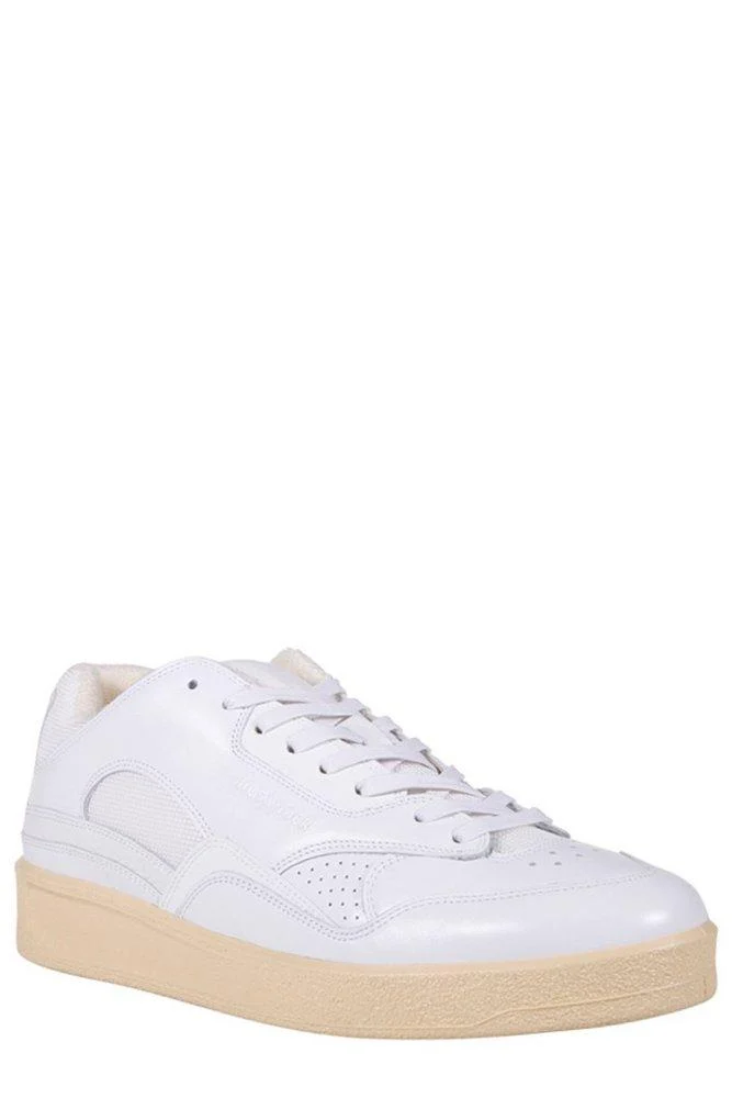 Jil Sander Round Toe Lace-Up Sneakers