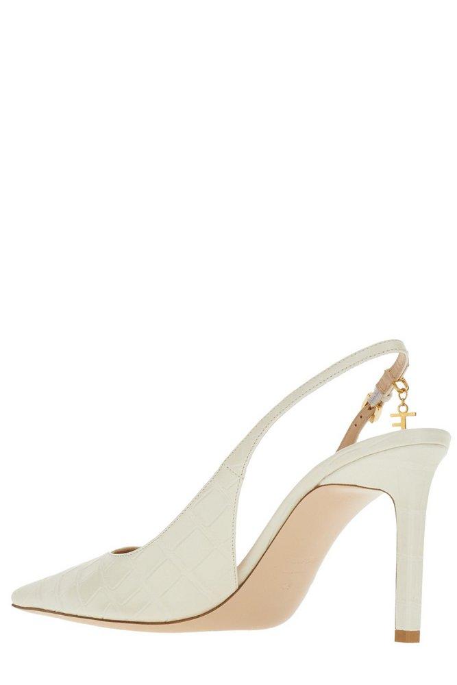 Tom Ford Angelina Embossed Slingback Pumps