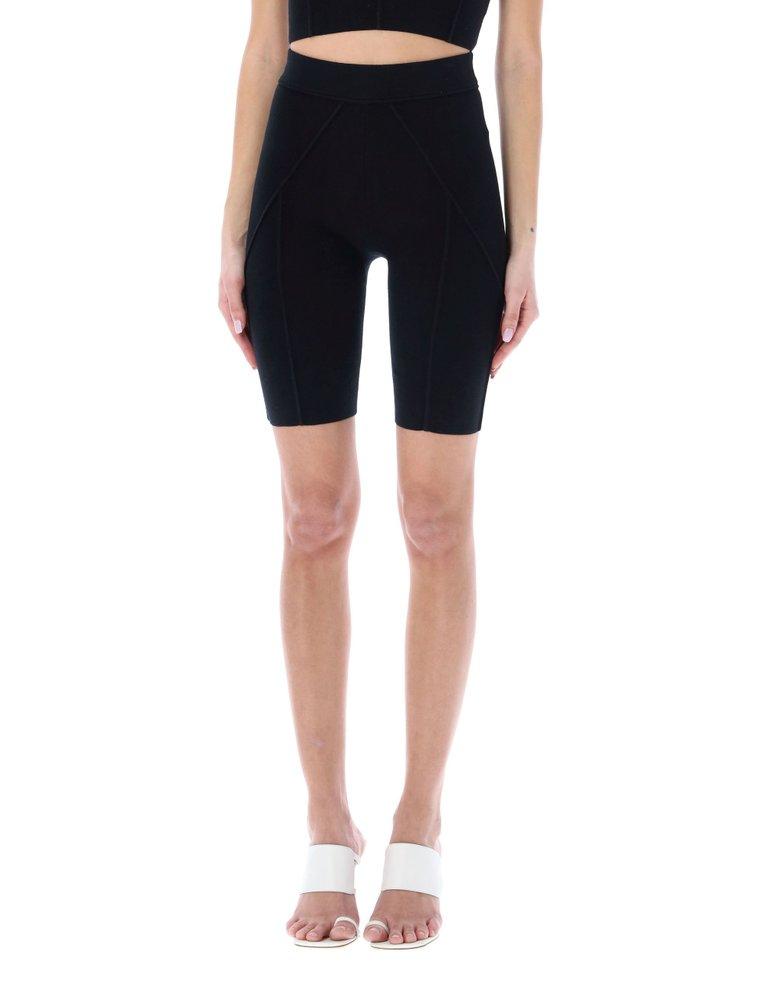 Helmut Lang Ribbed Knit Cycling Shorts