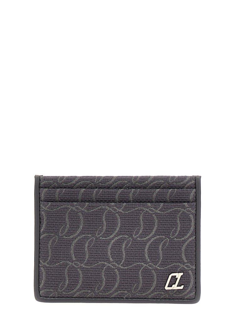 Christian Louboutin Kios Jacquard Monogram Card Holder