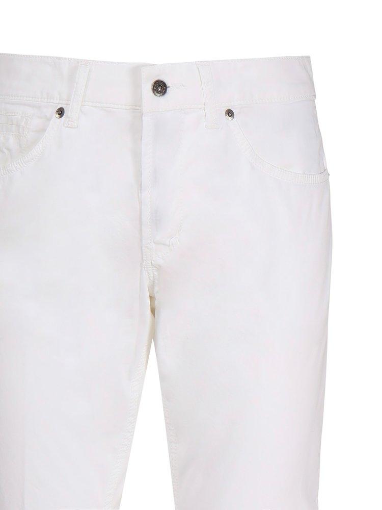 Dondup Logo Patch Straight Leg Trousers