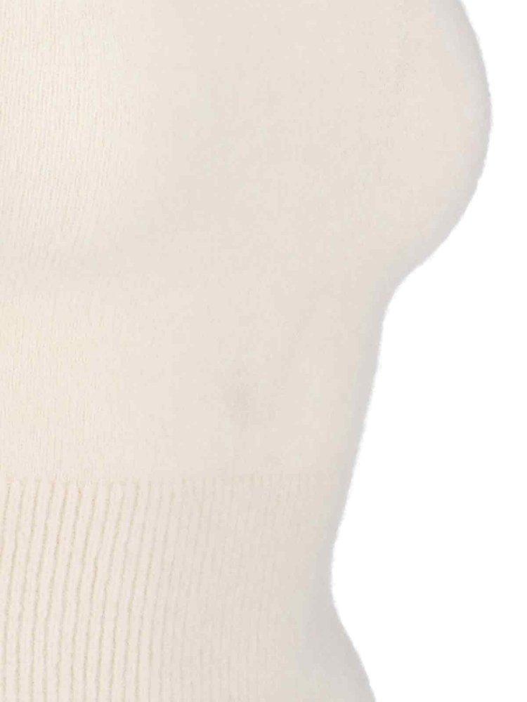 Patou Mock-Neck Sleeveless Knitted Top