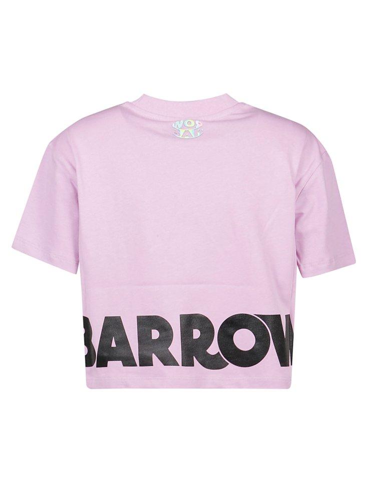 Barrow Logo Printed Cropped T-Shirt