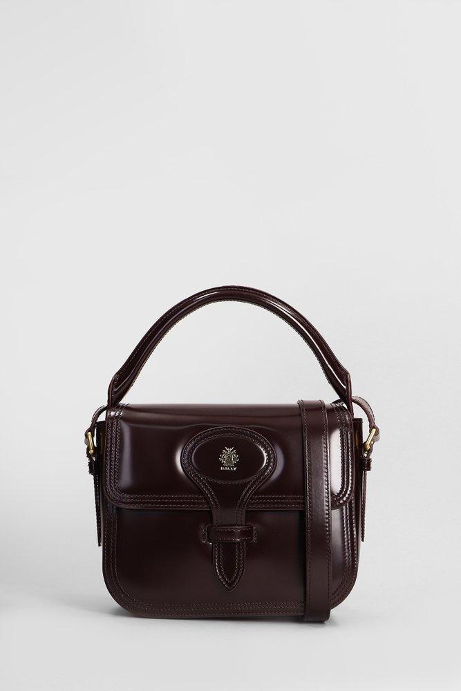 Bally Logo Printed Top Handle Bag