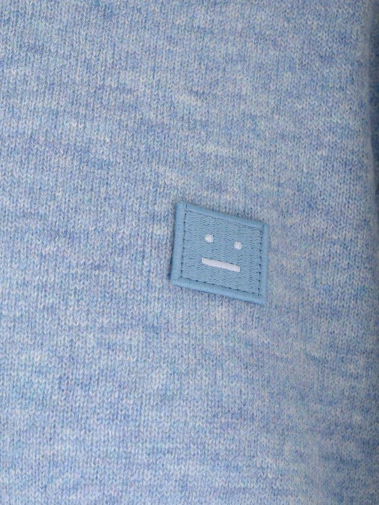 Acne Studios Face Logo Patch Crewneck Sweater